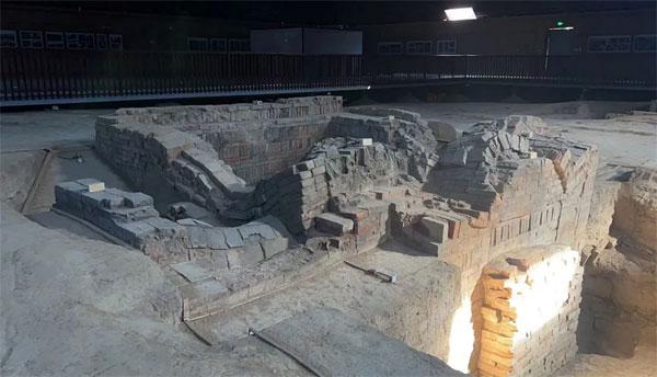 图:隋炀帝墓墓葬本体抢救性保护工程现场"西北有色",这个响当当的陕西