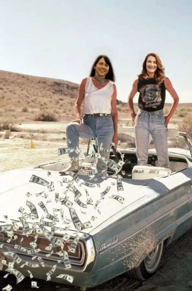 网友p图,撒钱二人组大多数富人做慈善会选择只是捐