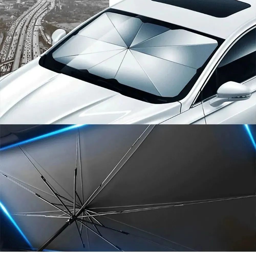 超实用汽车伞式遮阳伞!防晒隔热免安装易收纳!