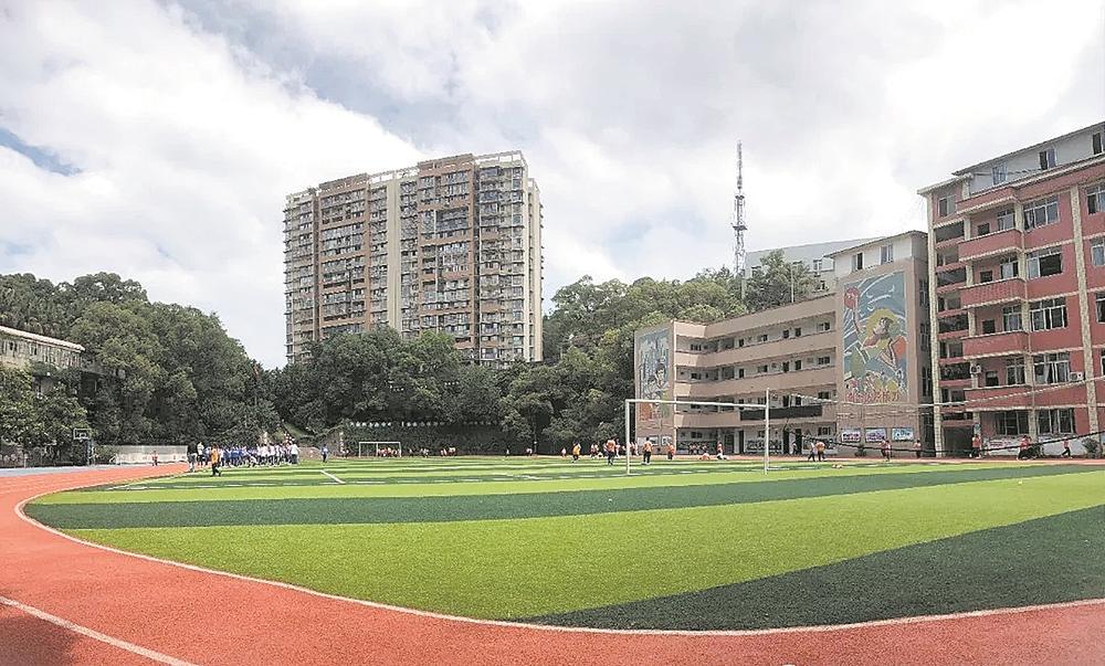简阳市实验中学空分校区完成改造后已投用