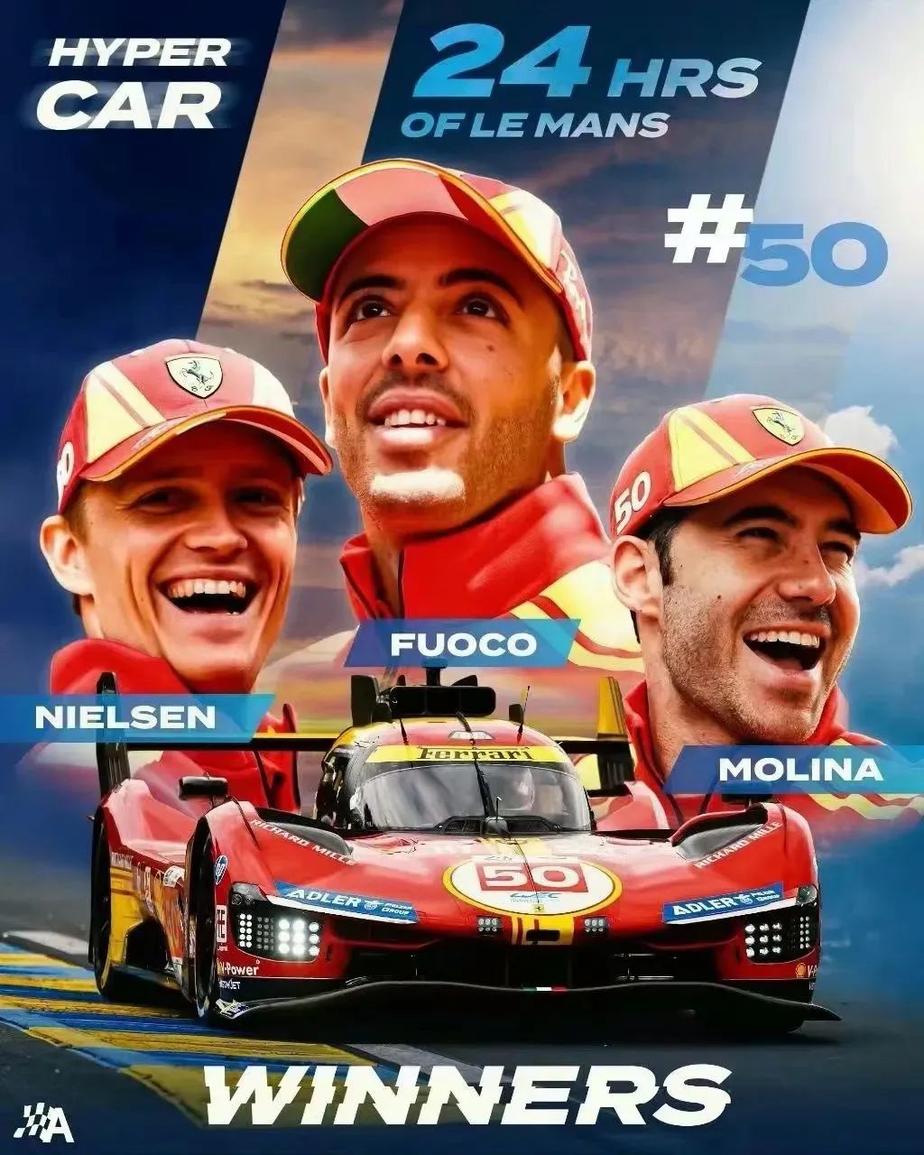 安全车7小时领航,法拉利成功卫冕2024勒芒24小时耐力赛