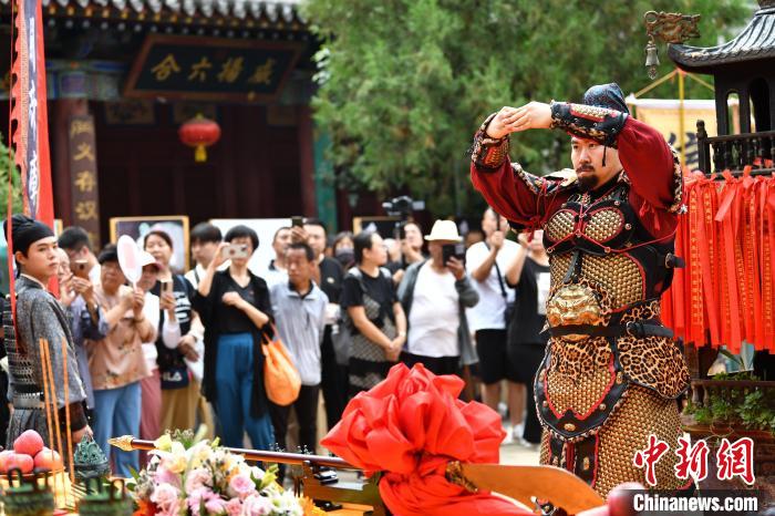 百年大关帝庙再现“关公磨刀日”祈福 传承关公忠义精神|太原市|山西省|运城市|文化|韦亮_新浪新闻