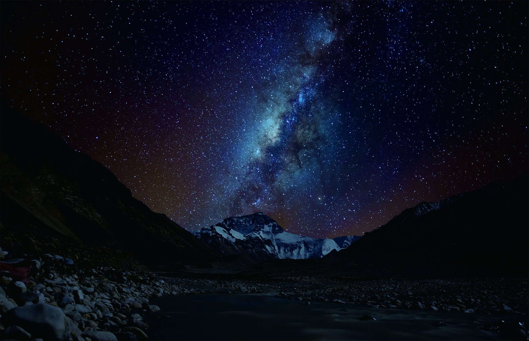 定日精彩图片展示:《珠峰星空》