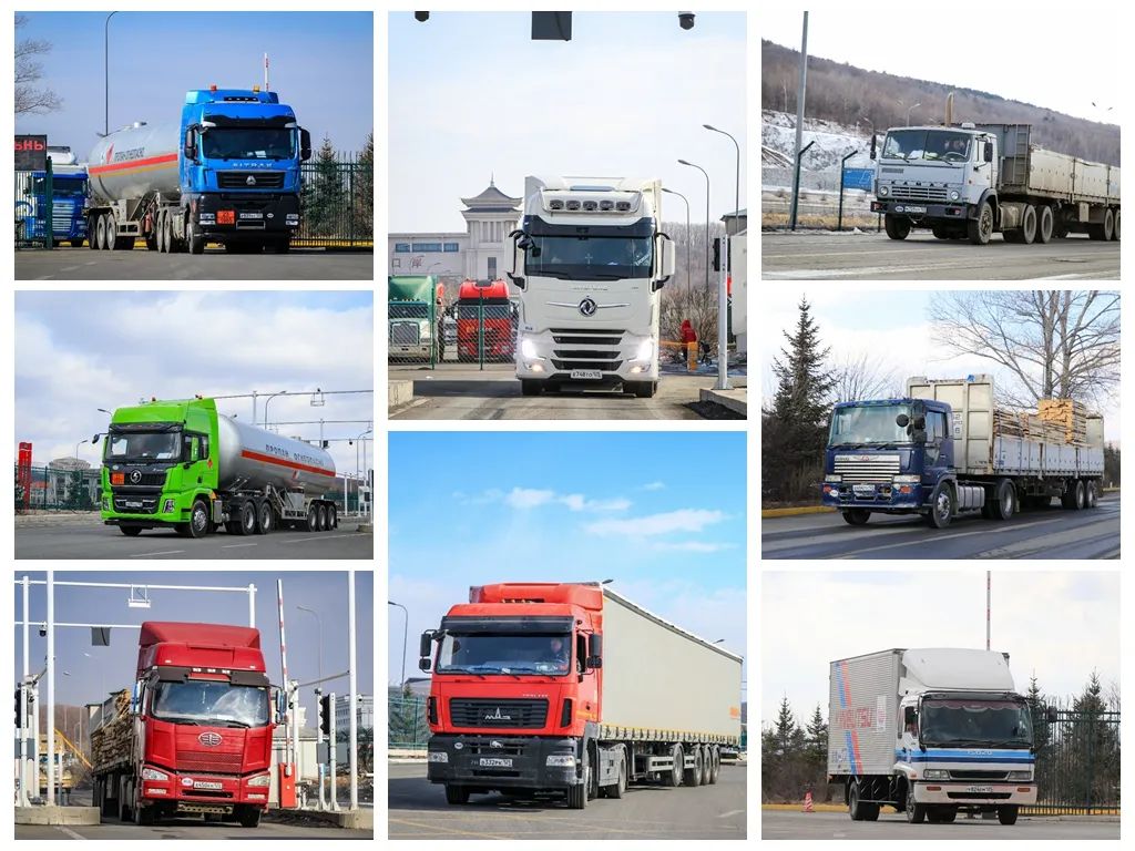 国产卡车越来越多,俄罗斯卡车真破旧,还有日系卡车在跑?