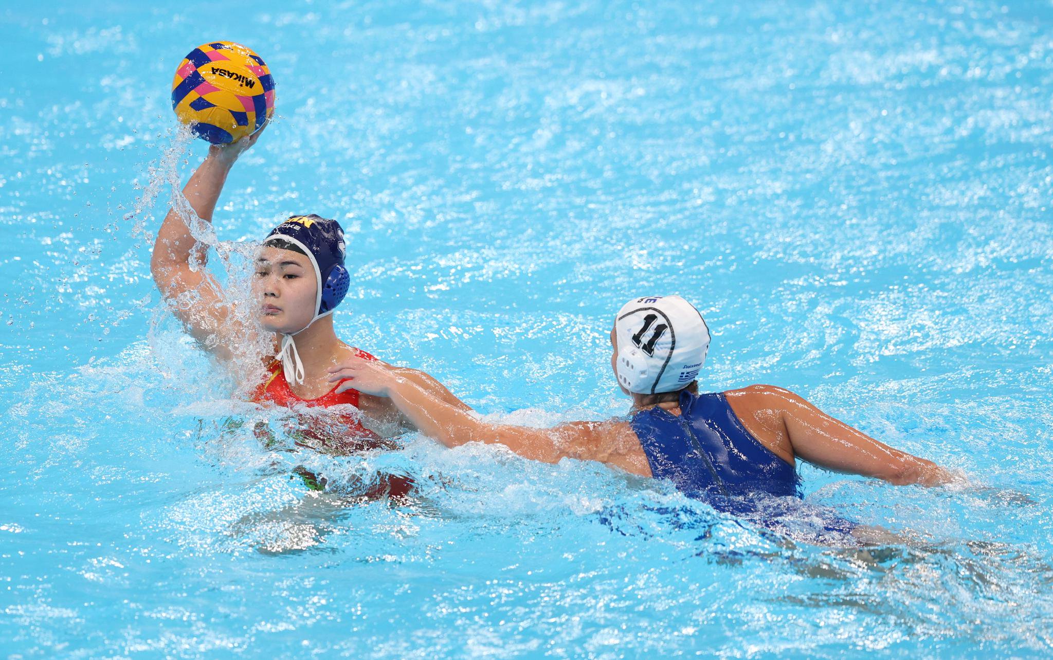 中国女子水球队即将出征巴黎