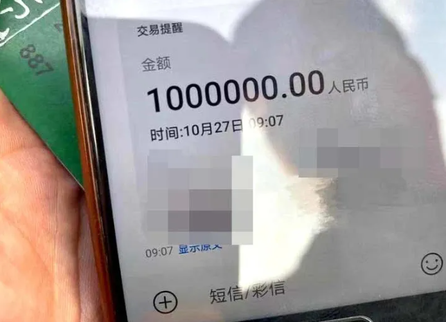 被害人向被告人转款100万元.金山区检察院 供图