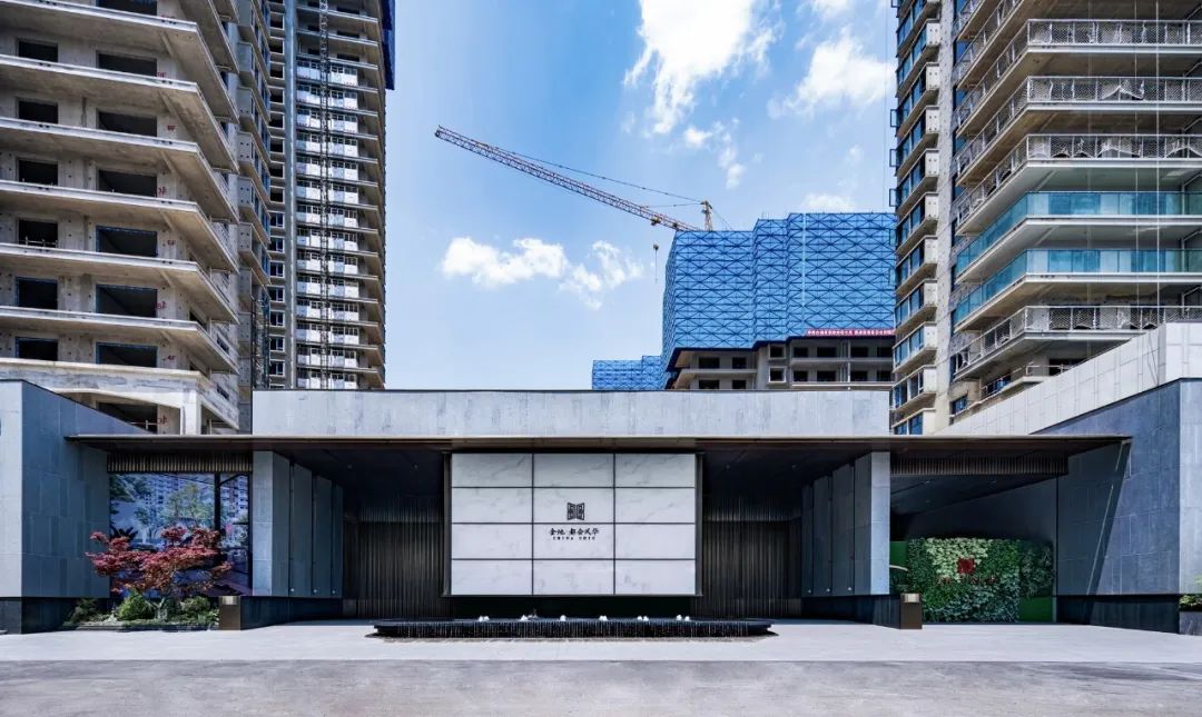 小区大门实景图