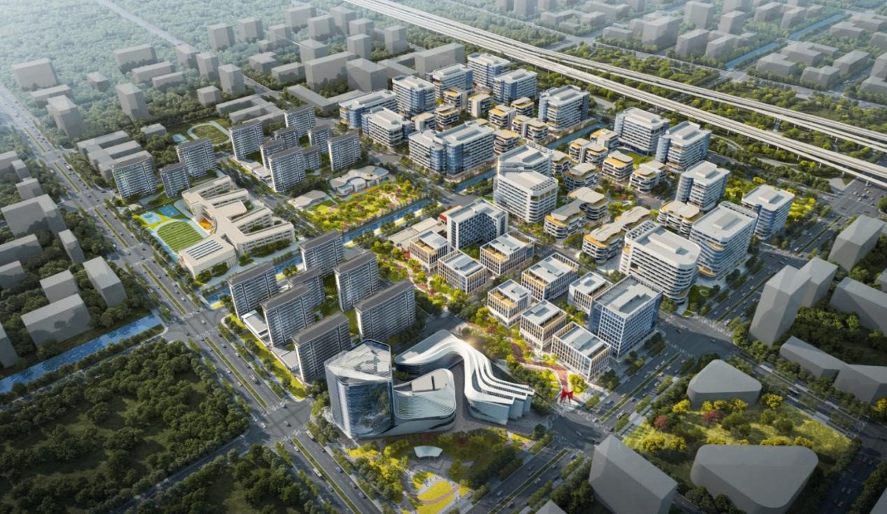 能建·新能源生态城鸟瞰效果图。中国能建城市发展公司供图