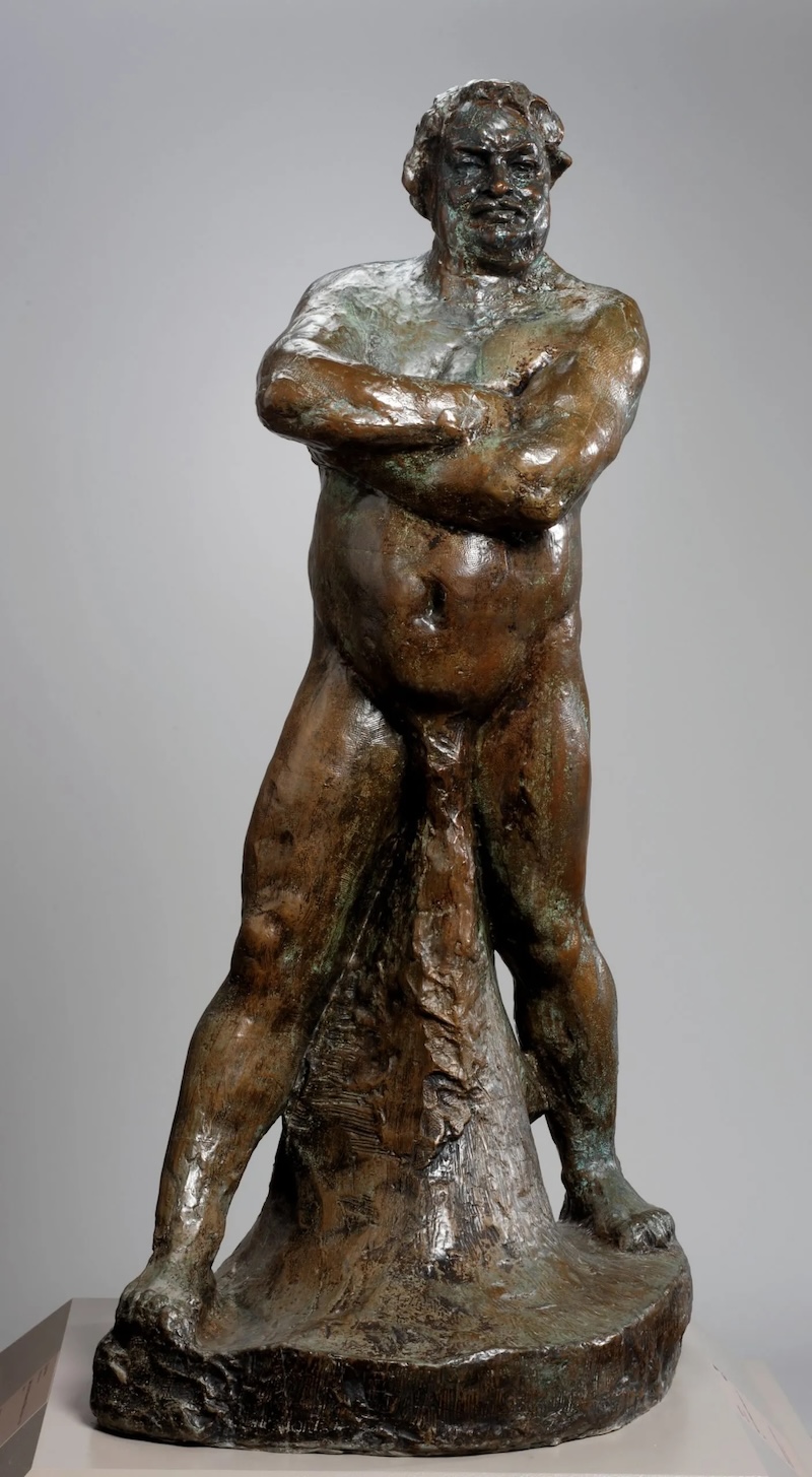 罗丹，《巴尔扎克纪念碑研究》 1892年，青铜雕塑（图片由罗德岛州普罗维登斯罗德岛设计学院博物馆提供）非此次展览展品