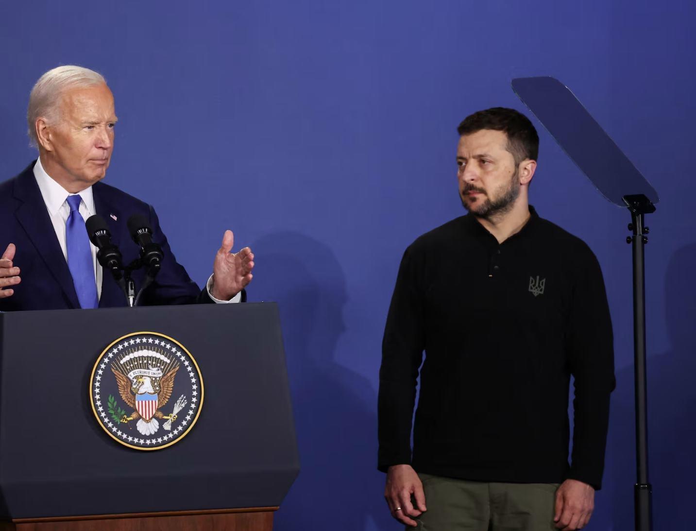 11日,拜登当面把泽连斯基称作"普京"视觉中国拜登上述表态,是美西方