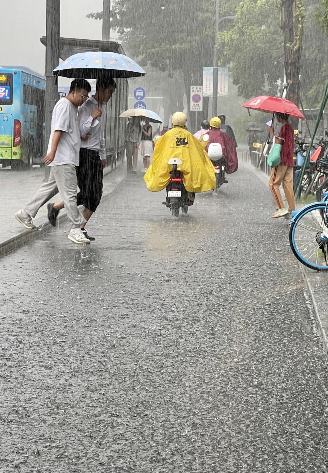 突然倾盆大雨,刚刚你被堵在哪里?东莞发分镇暴雨黄色预警