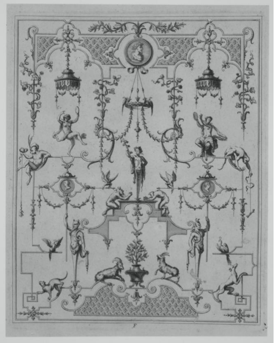 图8  让·贝伦 《西瑞先生收集的让·贝伦作品》之设计图稿 1711 铜版画
