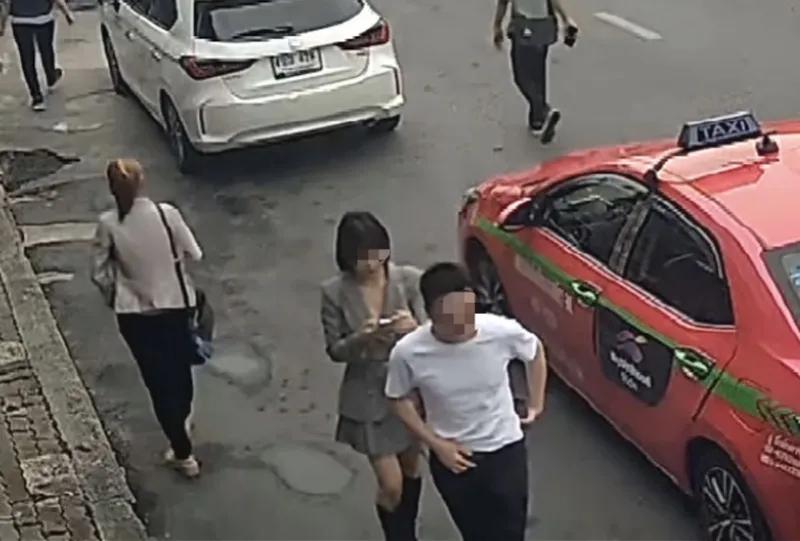 女子失踪前画面 Yan Ruimin和Ma Yanqing被监控拍到一起逛街
