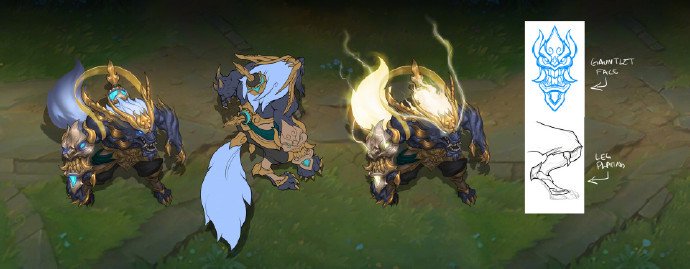 南天之怒 沃里克&北辰之威 内瑟斯 早期概念设计|lol|游戏皮肤|英雄联盟|LOL皮肤|皮肤_新浪新闻