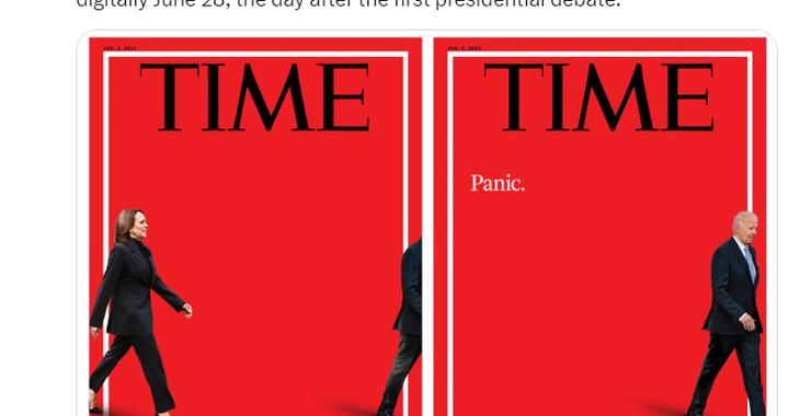 拜登宣布退选并支持提名哈里斯，美国《时代》周刊封面更新：哈里斯入画