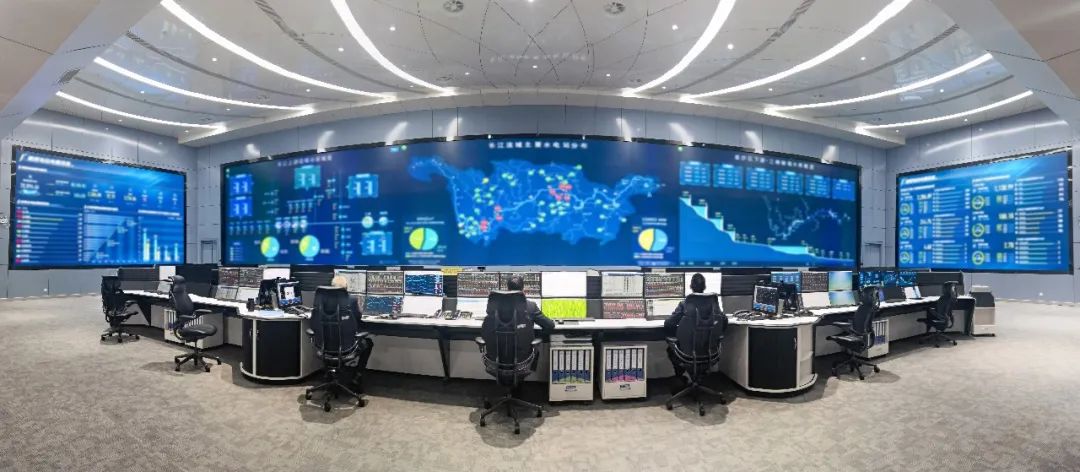 ▲三峡水利枢纽梯级调度通信中心大厅