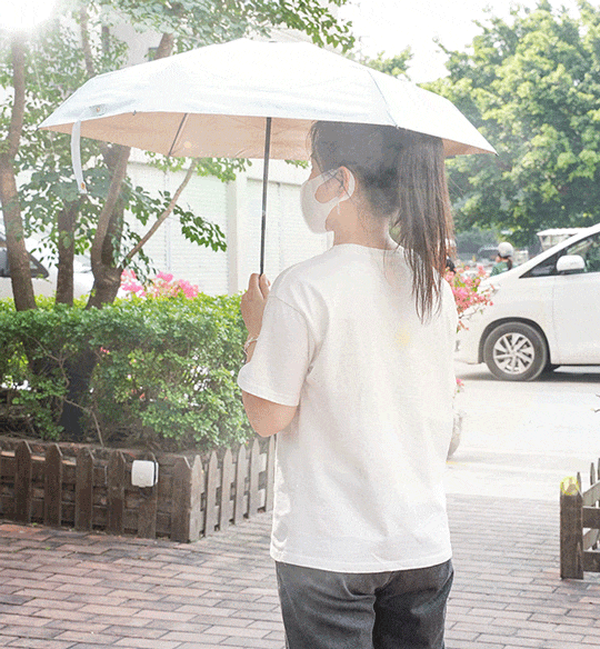巴掌大小,比手机还轻,防晒又遮雨!
