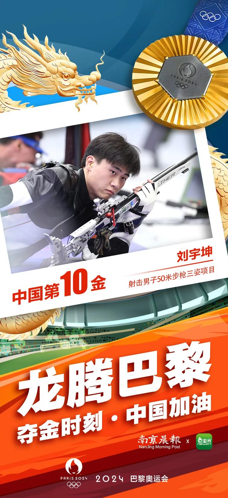 第10金!来自刘宇坤|射击_新浪财经_新浪网