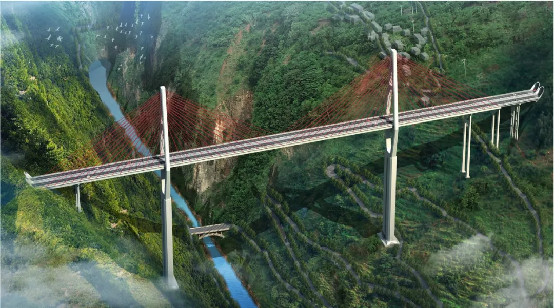 大桥效果图 图源：央视新闻客户端