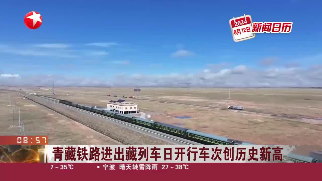 新闻日历 青藏铁路进出藏列车日开行车次创历史新高