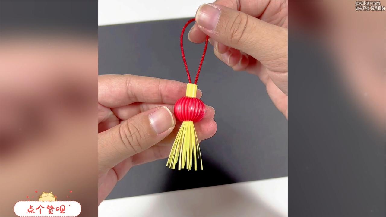 用过的吸管不要扔,简单几步就可以制作一个小巧可爱的灯笼