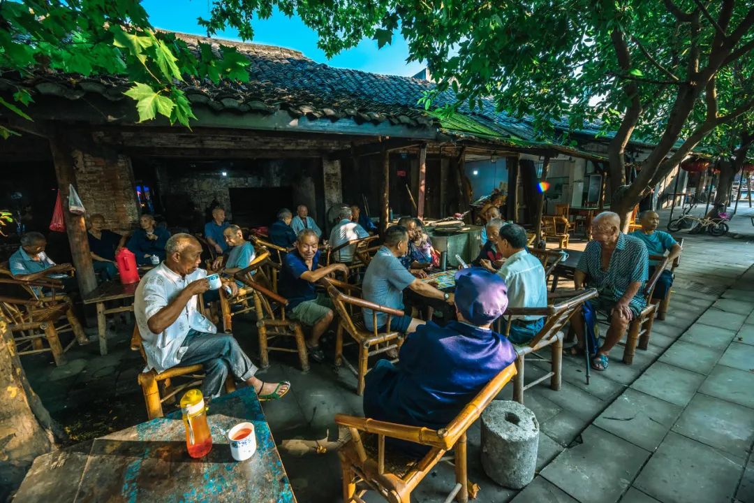 成都观音阁老茶馆.(图/图虫创意)