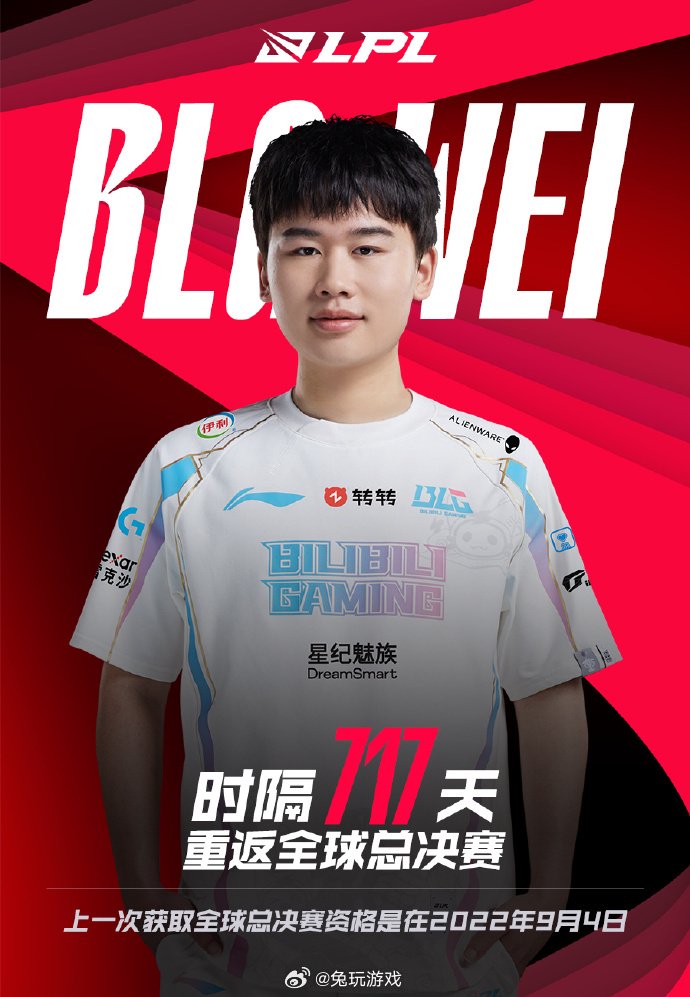 Wei Cod Wei时隔717天再次晋级全球总决赛|总决赛|WEI|blg_新浪新闻
