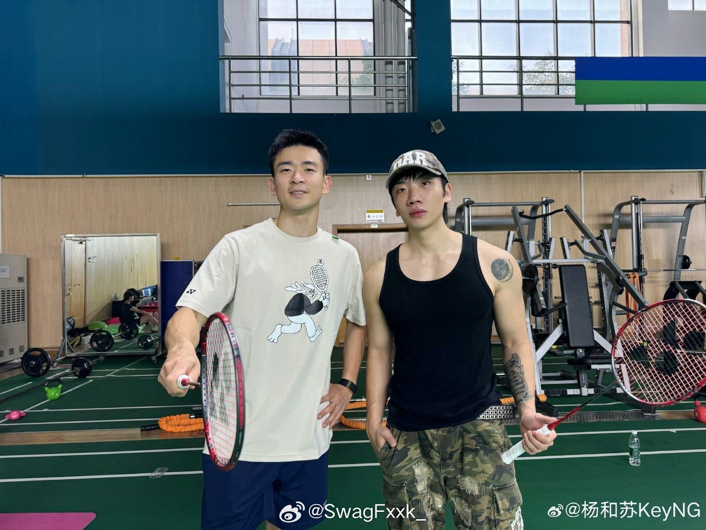 杨和苏晒近况!和奥运冠军郑思维一起打羽毛球了!|杨和苏|羽毛球|郑思维_新浪新闻