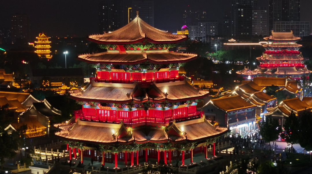 沧州南川楼夜景(沧州市大运河文化发展带建设办公室供图)