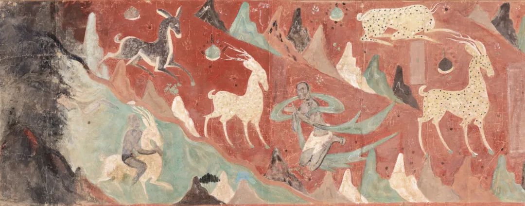 临莫高窟第257窟鹿王本生故事图 1944年