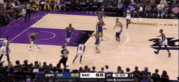 NBA季前赛：勇士28记三分射落国王 库里13分德罗赞首秀6中6-2020勇士队季前赛