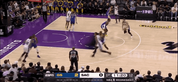 NBA季前赛：勇士28记三分射落国王 库里13分德罗赞首秀6中6-2020勇士队季前赛