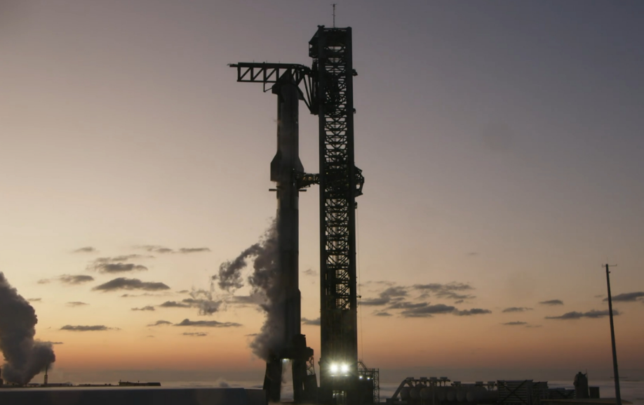SpaceX“星舰”第五次试飞发射升空|飞船|spacex|火箭|发射塔|印度洋_新浪新闻