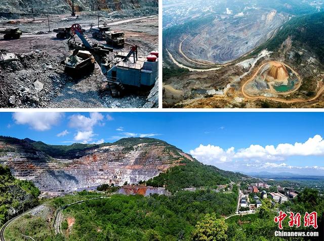图为海南石碌铁矿.昌江融媒体中心供图(拼图)