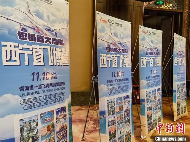 图为推介会现场宣传海报。张海雯摄