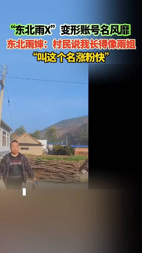 “东北雨X”变形账号名风靡 东北雨婶回应：村民说我长得像雨姐|村民_新浪新闻