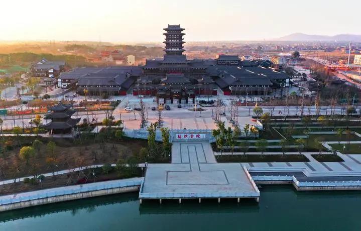 空中鸟瞰复建的临汝书院。来源：新华每日电讯