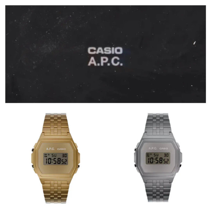 APC与CASIO 合作推出联名系列，将法式简约与日式经典完美结合…|卡西欧|卡西欧(Casio)|腕表|时光机|复古_新浪新闻