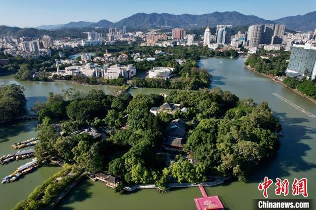 福建福州:冬日西湖风景美