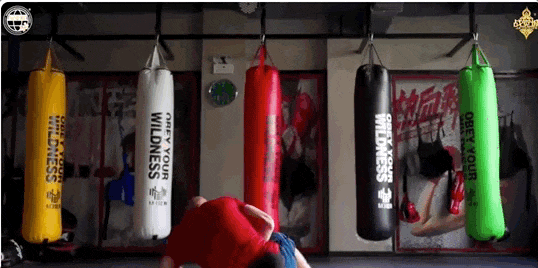 石铭与巴格。锁擒式摔跤，将摔跤和地面缠斗有机结合，强调用灵活多变的技巧降服对手。（图/微博@MMA十三妹）