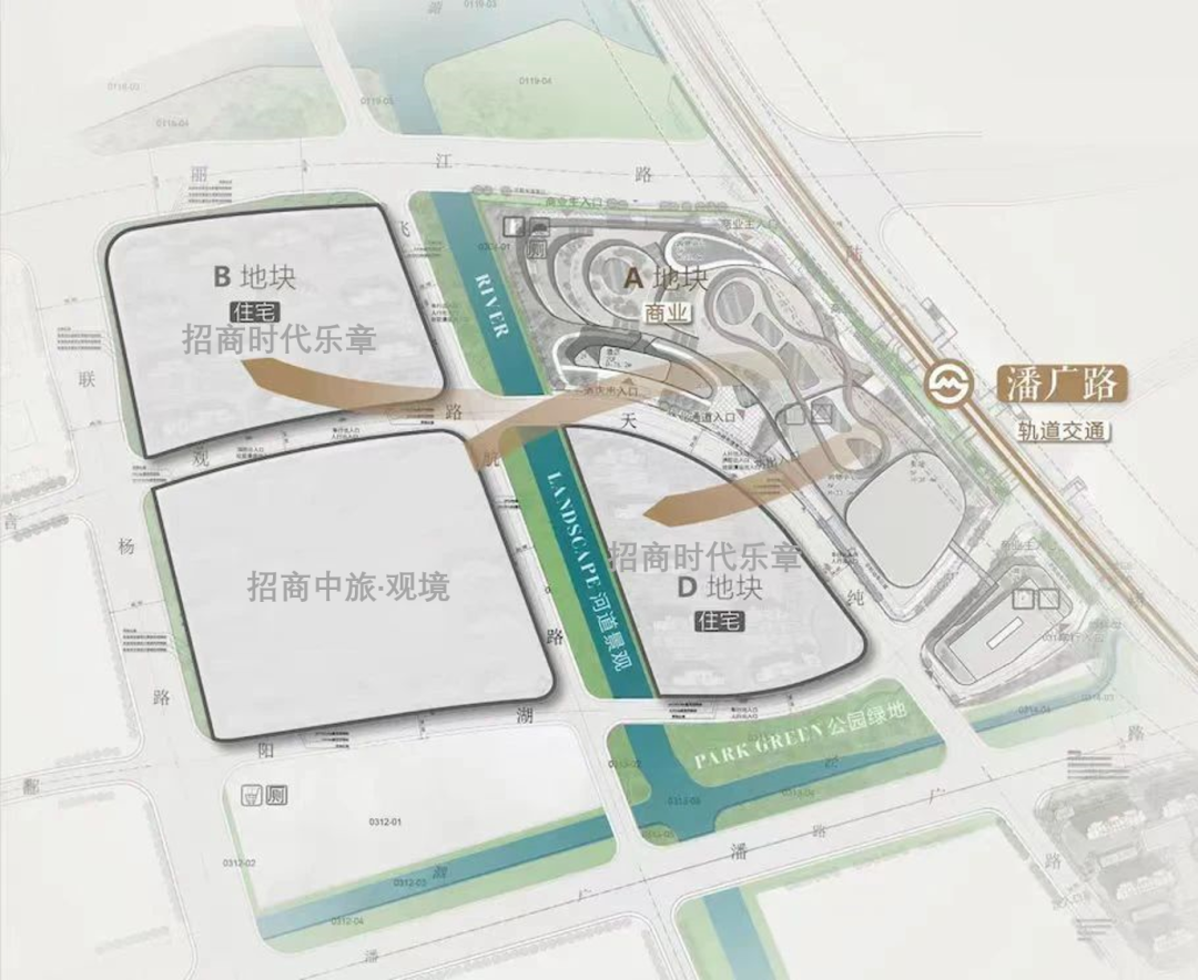 招商蛇口潘广路站tod规划示意