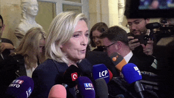 △法国极右翼国民联盟领导人玛丽娜·勒庞12月2日表示将提出针对政府的不信任动议