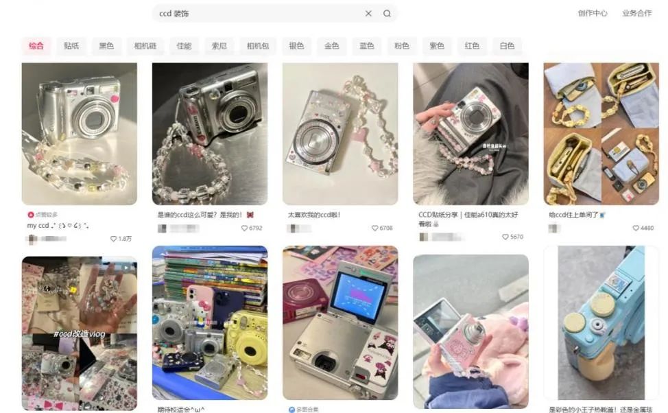 社交媒体平台上，一些用户分享的CCD装饰图。（图为小红书平台截屏）