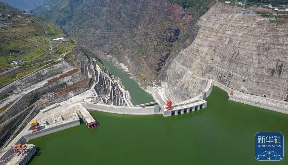 白鹤滩水电站 新华社记者 陈欣波 摄