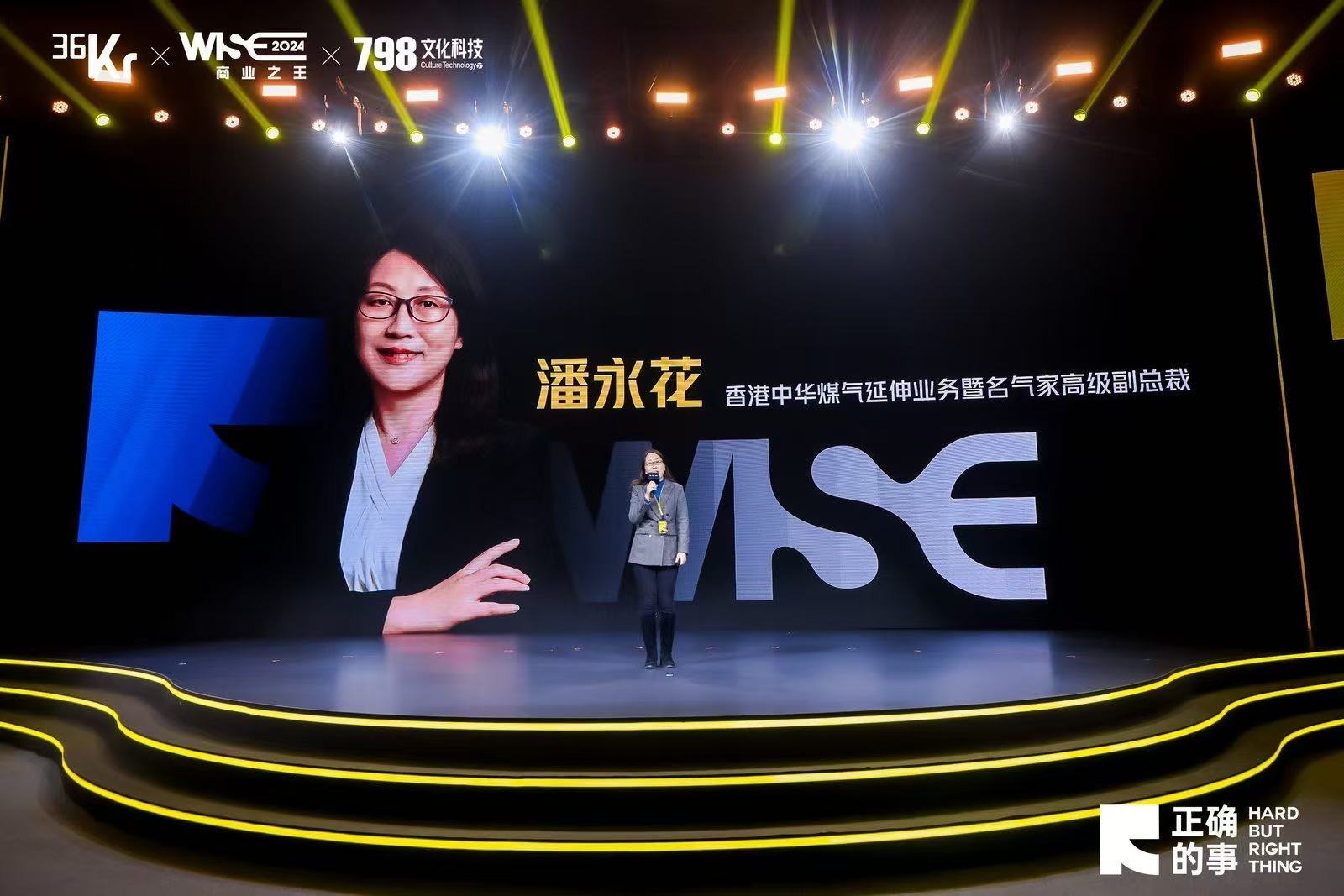 香港中华煤气潘永花：AI最重要还是落地到场景 | WISE 2024 商业之王|燃气|转型|中国经济|香港特别行政区|服务_新浪新闻