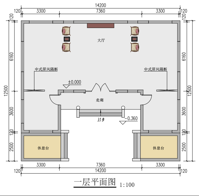 14×12米，专为南方农村打造的中式祠堂设计，信仰不灭，居此安宁！(图4)