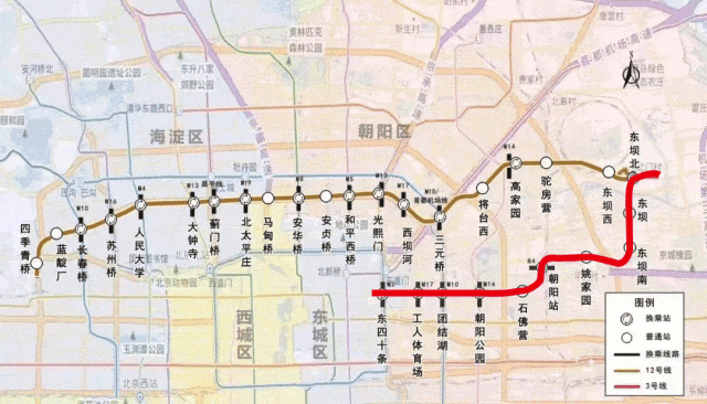 3号线线路示意图。