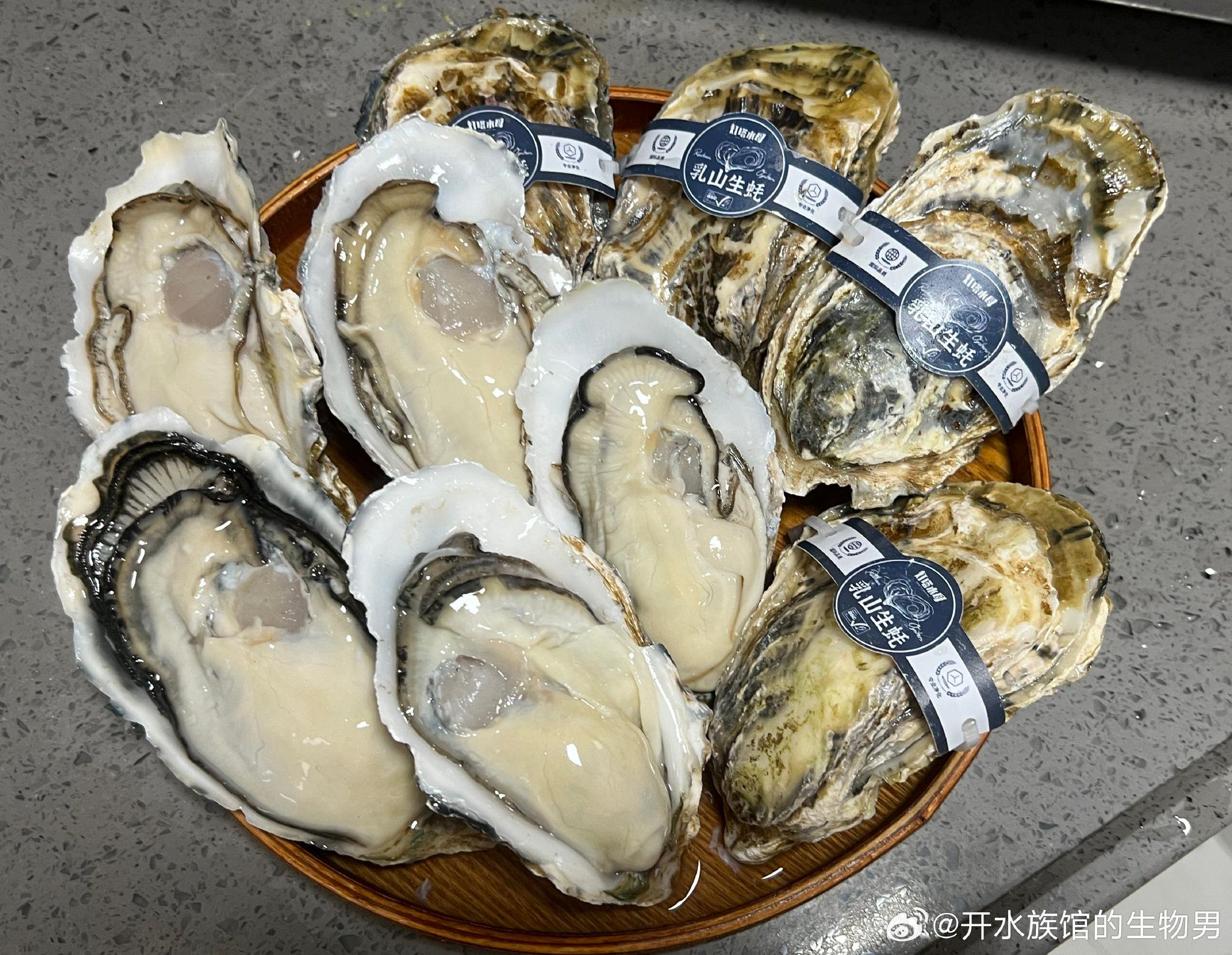 都吃完饭了? 看看乳山生蚝,现在刺身级的也做得非常成熟非常美了,好吃…|乳山|生蚝|刺身_新浪新闻