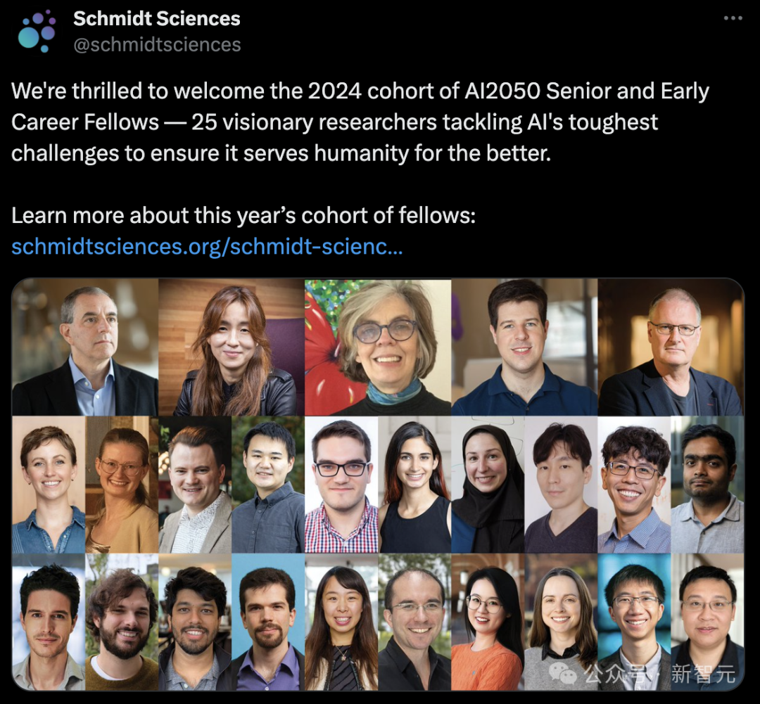 李飞飞曾入选的AI2050最新名单出炉！清华校友等25位Fellow上榜