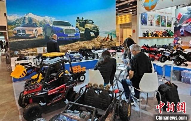 平湖童车企业此前参展照片。平湖市商务局供图